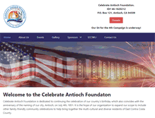 Tablet Screenshot of celebrateantioch.org
